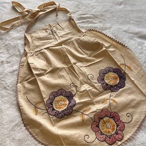 Vintage Hand-Embroidered Apron from 1950”s– Unused, Stored in Trunk